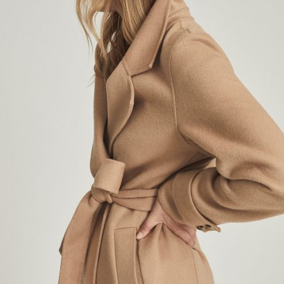 *Restock!* NWT REISS | Leah Wool Blend Long Coat - Picture 4 of 15